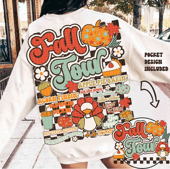 Fall Tour Png, Fall Vibes Png, Retro Fall Png, Fall Shirt Png, Autumn Design Png, Autumn Sublimation Design Fall Autumn Thanksgiving Shirt