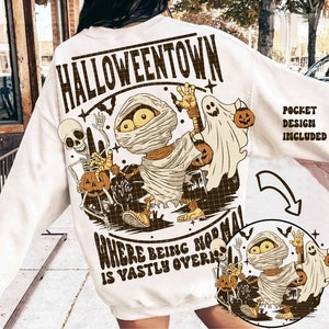 Halloweentown PNG, Halloween png, Mummy Png, Funny Halloween Png, Retro Halloween png, Halloween Pumpkin png, Fall png, Sublimation Designs