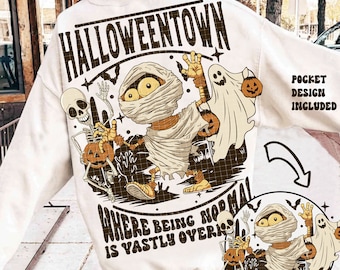 Halloweentown PNG, Halloween png, Mummy Png, Funny Halloween Png, Retro Halloween png, Halloween Pumpkin png, Fall png, Sublimation Designs