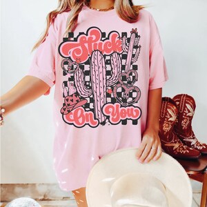 Stuck on You PNG, Western Valentine Png, Valentine’s Day PNG Sublimation Digital Design Download, vday shirt, love tshirt, retro png, cactus image 3