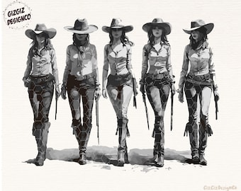 Western Png, Cowgirls Png, Western Cowgirls Sublimation Digital Design Download, Rodeo Png,  Wild West Png, Western Shirt Designs