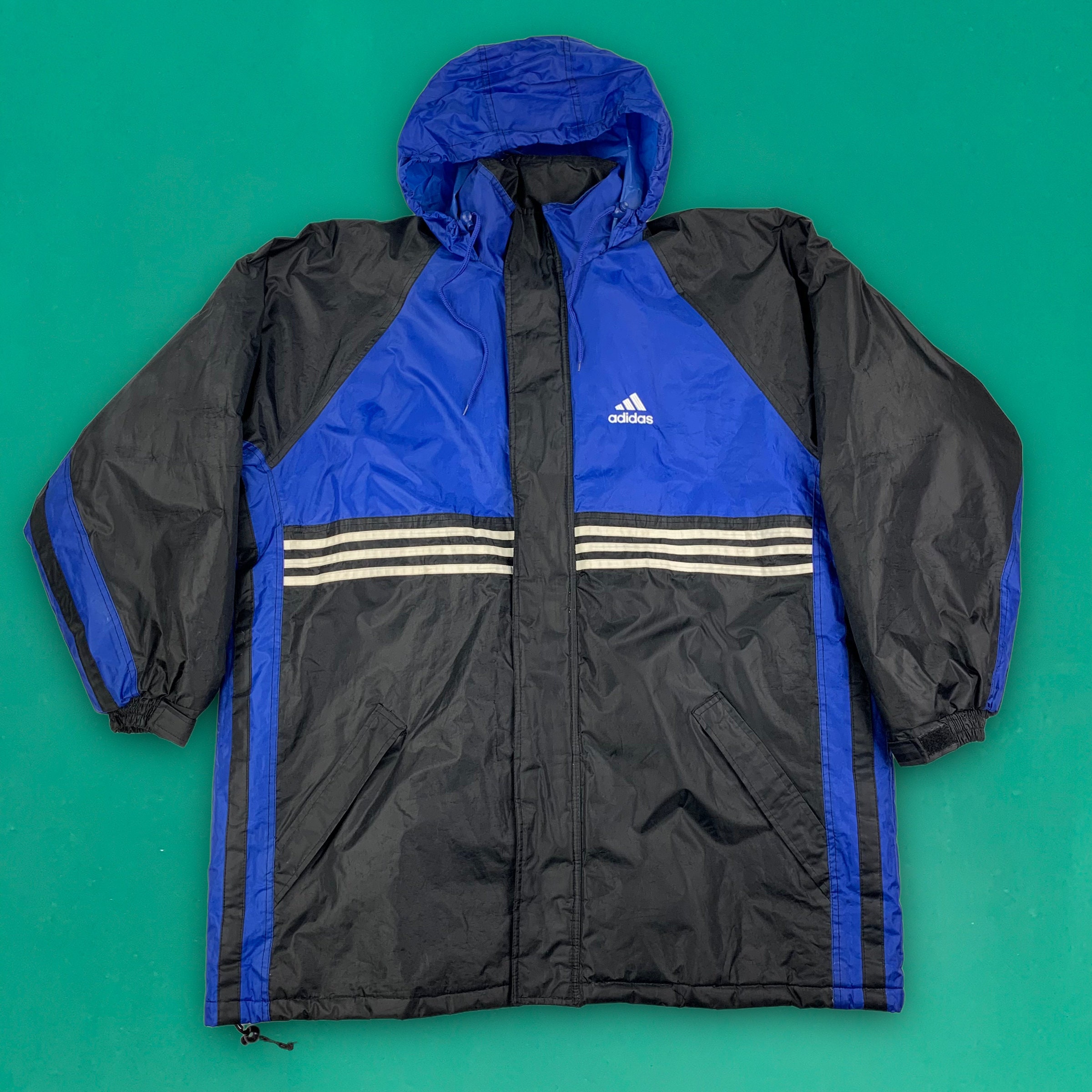 Vintage Adidas Lakers Spellout Track Jacket - XXL