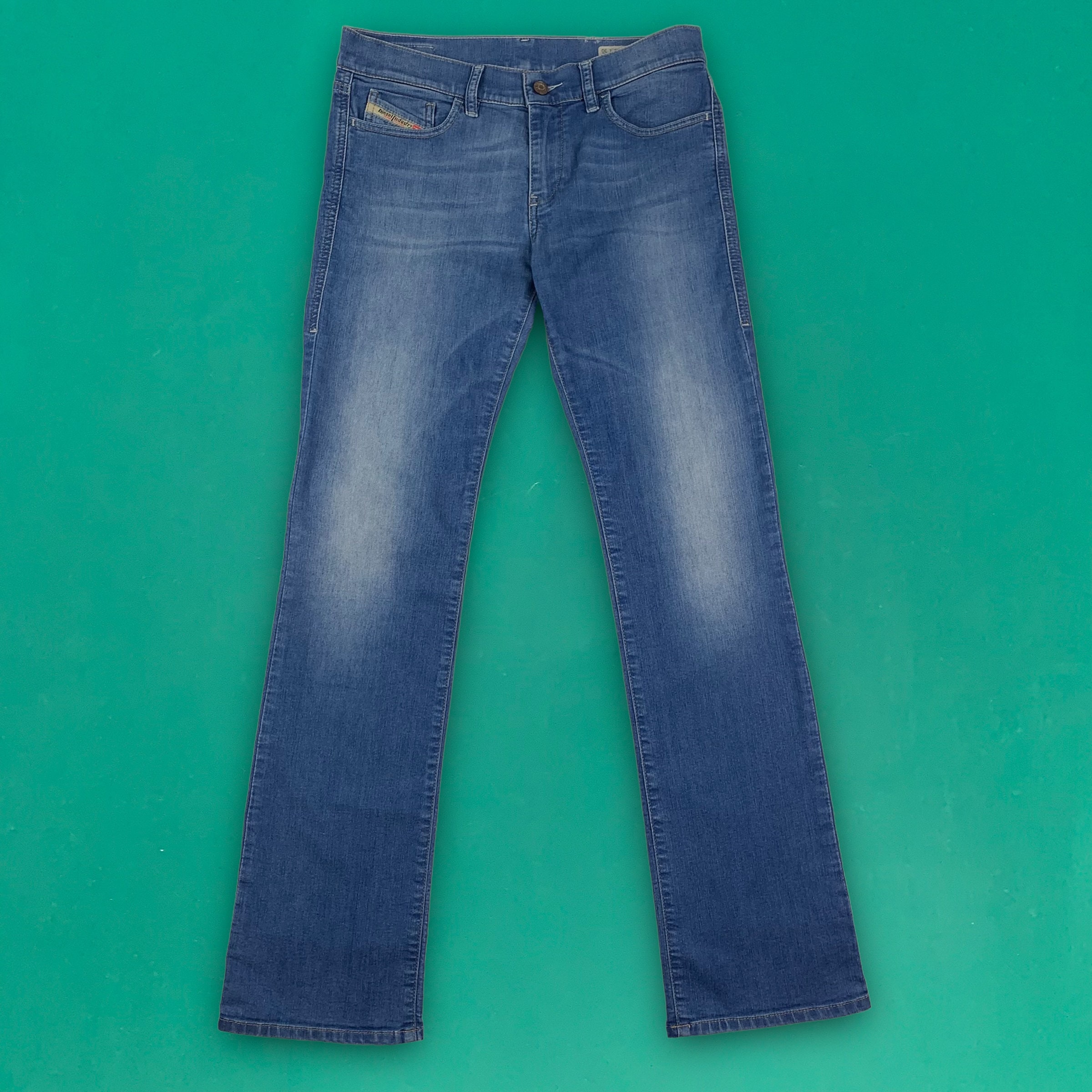 Diesel Bootzee Y2K Regular Fit Stretch Slim Bootcut Jeans Blue Etsy