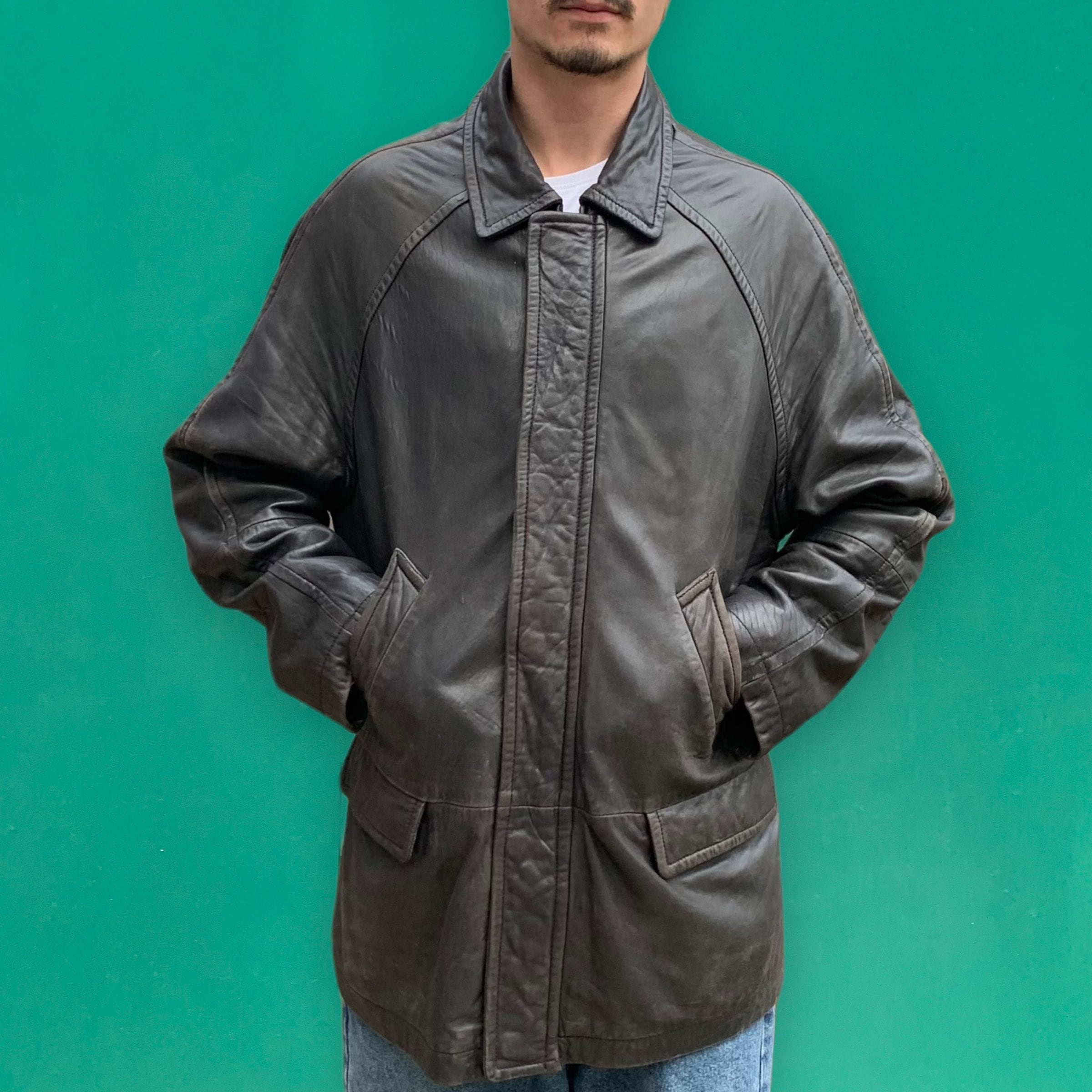 Wallace sacks leather coat sale