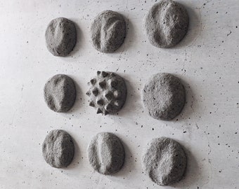 9 Set Paper Mache wall art,textured wall art,modern wall decor,primitive art,paper mache, minimalist sculpture,wall art,handmade upcycle