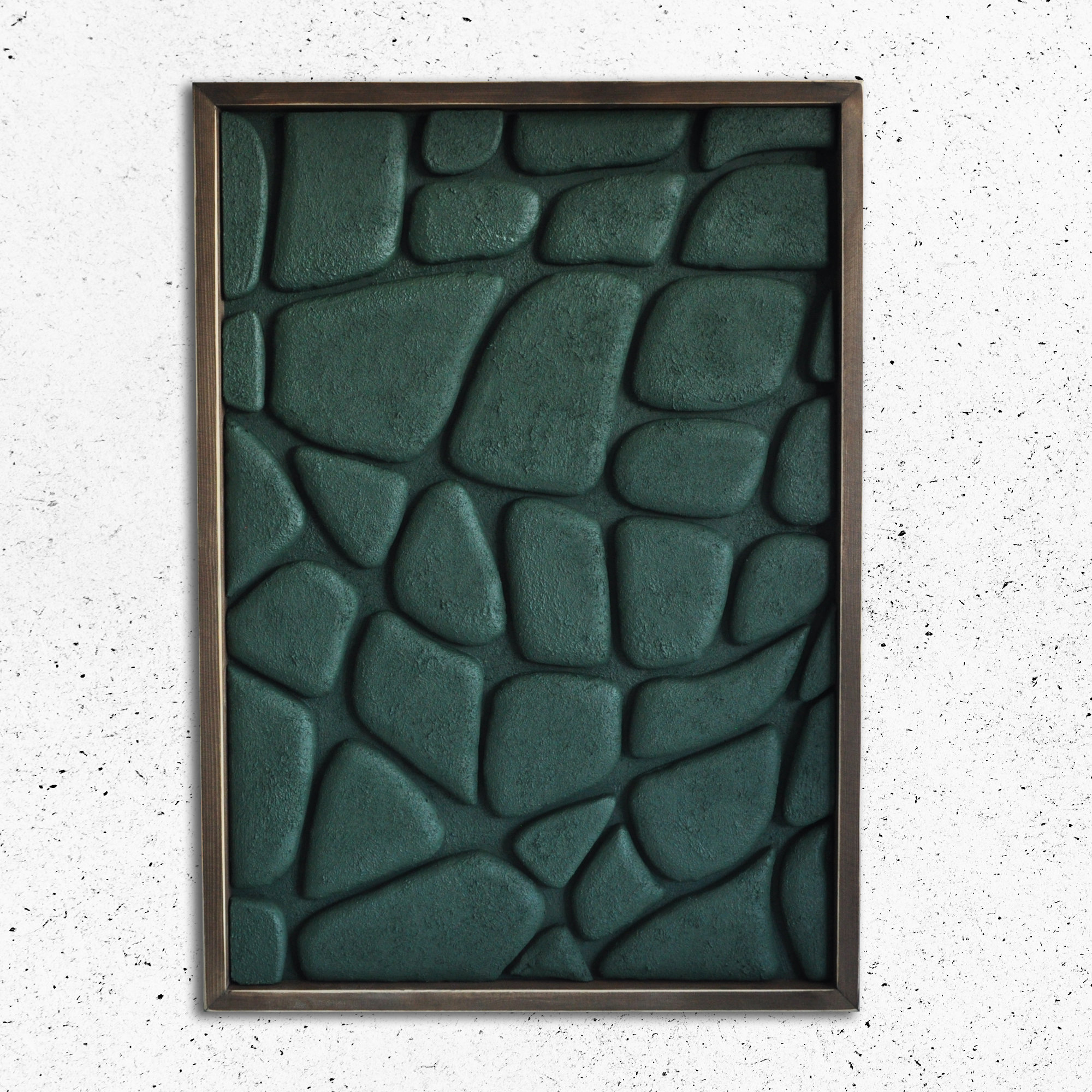 Hand-sculpted Bas-relief Wall Art: Modern Abstract Sculpture (19.6