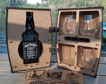 Digital File for 3 mm Wood Jack Daniel&#39;s Barrel – Customizable Template for DIY Projects