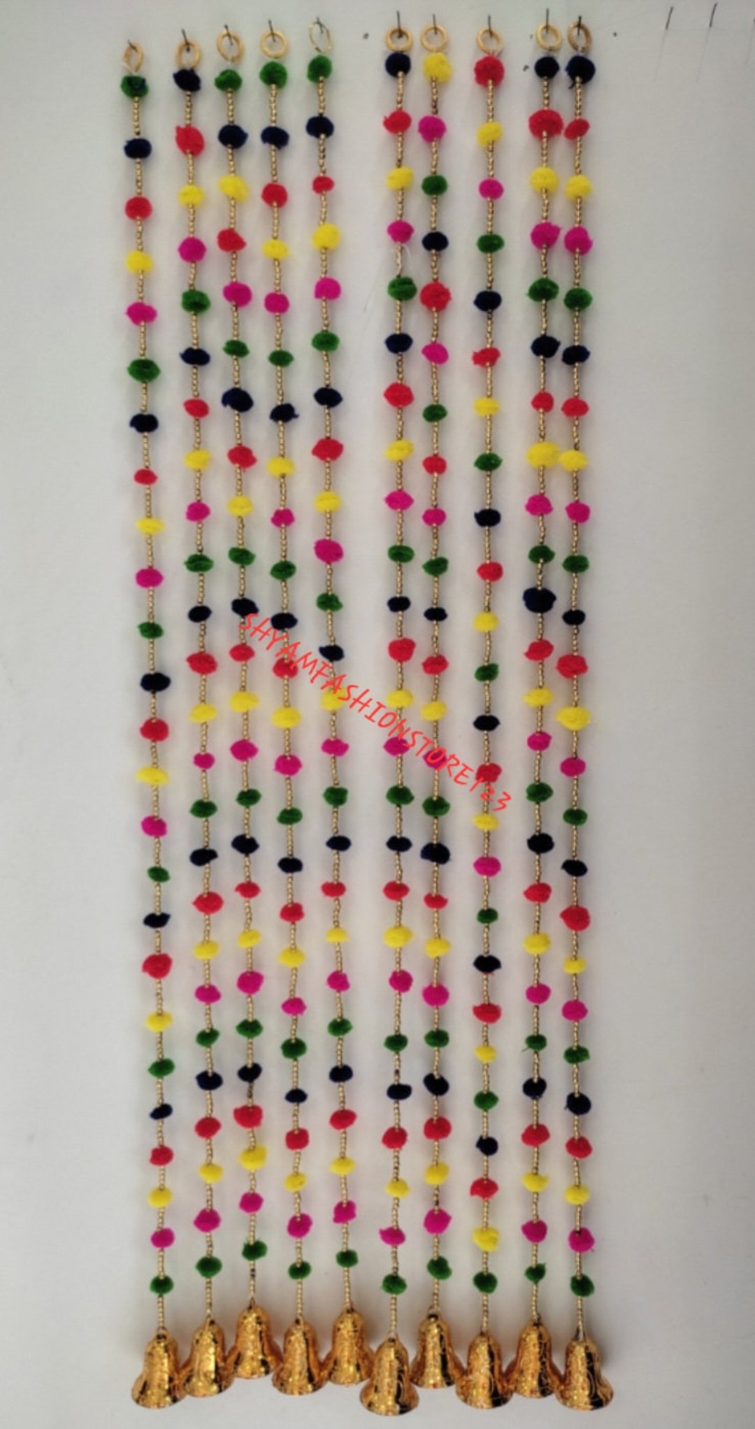 80 Pcs Garlands Decor, Backdrop,pom Pom, Gota Hangings Tassels Pom Pom