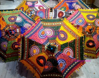 20 Pcs Cotton Umbrellas, Indian Wedding Haldi,Mehendi Decoration Umbrellas ,Birthday Party Decoration Umbrellas,Sun Protected Umbrellas