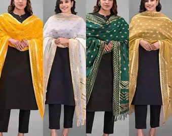 100 Pc Silk Multicolor Tie and Die Bandhani Dupatta|Bandhej Dupatta|Multicolor Dupatta Wrap|Crushed Dupatta|Ethnic dupatta