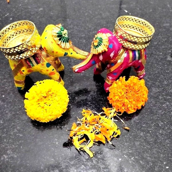 200 Pcs Mix Colour Indian Return Gifts Diwali Decoration Indian Wedding Favor Indian Wedding Decor Mehndi, Elephant Candle Holder