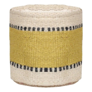 Handmade Jute Kilim Pot Planter, 12x12 Inch Colorful Modern Farmhouse Living Room Basket Cover, Boho Nursery Garden Waterproof Planter Cover