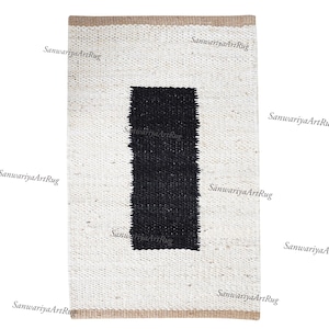 Handgewebter Jute Teppich | Geflochtener Dhurrie Läufer