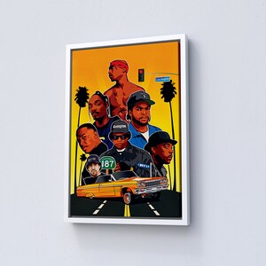 Old Rappers Poster Old School Rappers Poster Canvas Decor West Coast Rappers - Etsy
