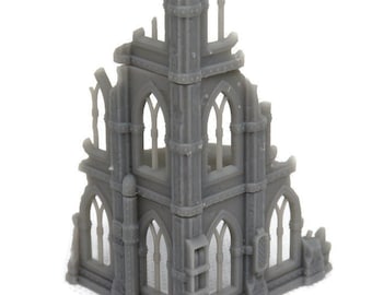 Gothic Ruins Nº4 compatibele Wargames 6mm 3D geprint