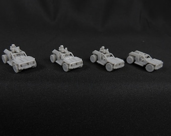 W.E. Light APC-voertuigen (4-pack) compatibel met 6 mm en 8 mm kits 3D-geprint