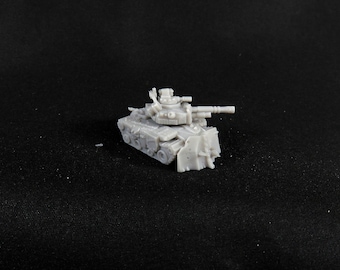 Bishok Raiders of Cendre zware tank compatibel met Epic 40K 6mm 3D-geprint