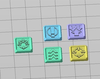 L.I. Order Tokens gedrukt in PLA