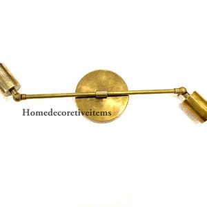 2 Bulb Wall Lamp Light, Mid Century Italian style Vintage Adjustable Wall Light Sconces Handmade sconce