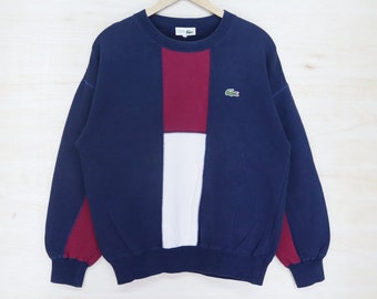 Vintage 90er Jahre CHEMISE LACOSTE Mini Logo bestickter Pullover Sweatshirt Pullover Jumper