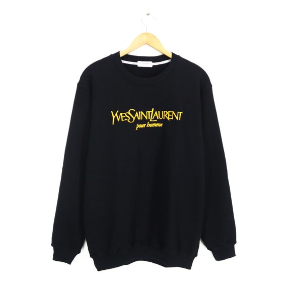 Vintage 90s Yves Saint Laurent Pour Homme Sweatshirt YSL