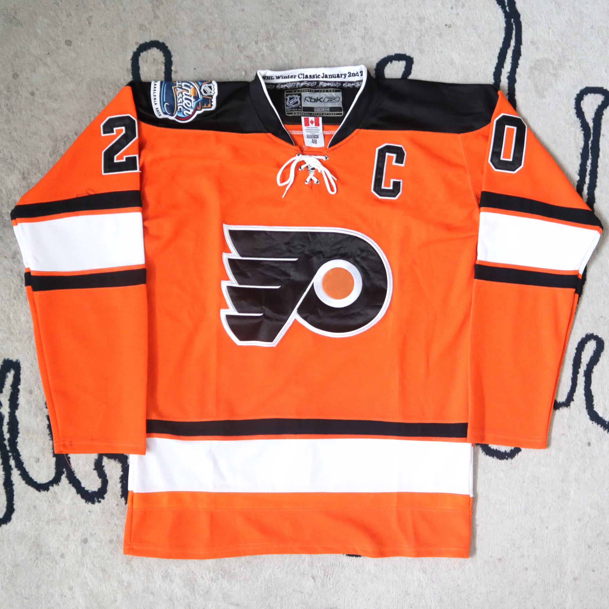 Blank Philadelphia Flyers Winter Classic Jersey - Athletic Knit