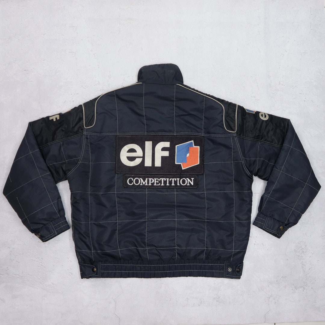 Vintage 90s ELF Competition Big Logo Bomber Racing Team - Etsy