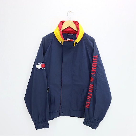 Vintage 90s TOMMY HILFIGER Sailing Windbreaker Jacket Hand - Etsy