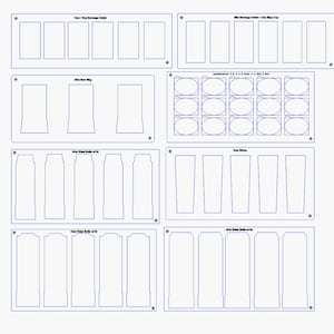 Pacchetto di dime per stampa e taglio n. 3 -/ 8 modelli di dime pronti per stampa e taglio per incisione laser / file di taglio SVG Cammello polare Amazon JPPlus