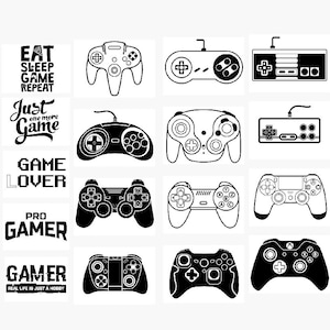 Videogamebundel - Gamer | Retro-videogames | Svg | PNG | JPG