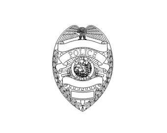 インディアナポリス警察バッジ SVG - Etsy 日本