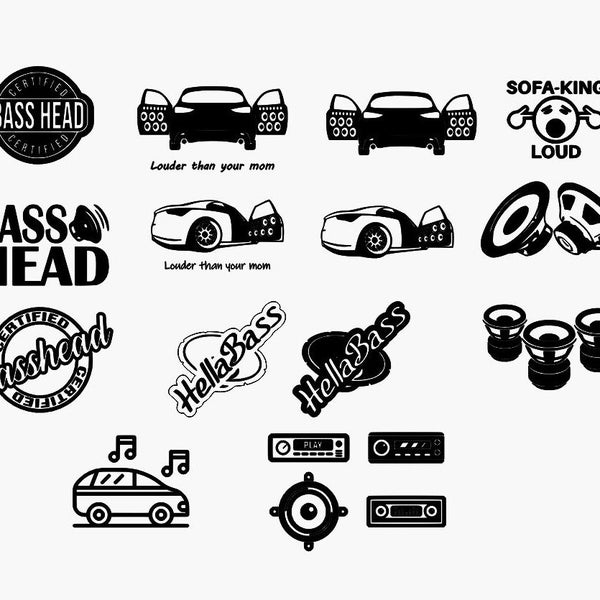 Car Audio Svg - Etsy