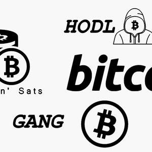 Bitcoin SVG Bundle | Silhouette Cricut Laser Engraving CNC | Stickers Vinyl Decal
