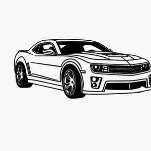 Chevy Camaro ZL1 Bundle für Silhouette, Cricut, Lasergravur, CNC - SVG
