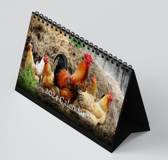 chicken-calendar-2024-desk-calendar-chicken-calendar-2024-2025-perfect-gift-for-stocking-fillers-and-chicken-lovers-etsy