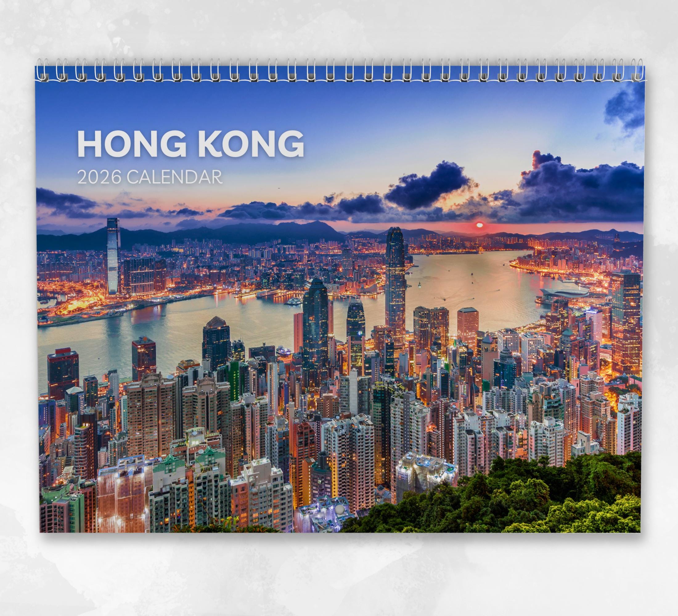 Buy Hong Kong Calendar 2026: Monthly Wall Calendar With Notes