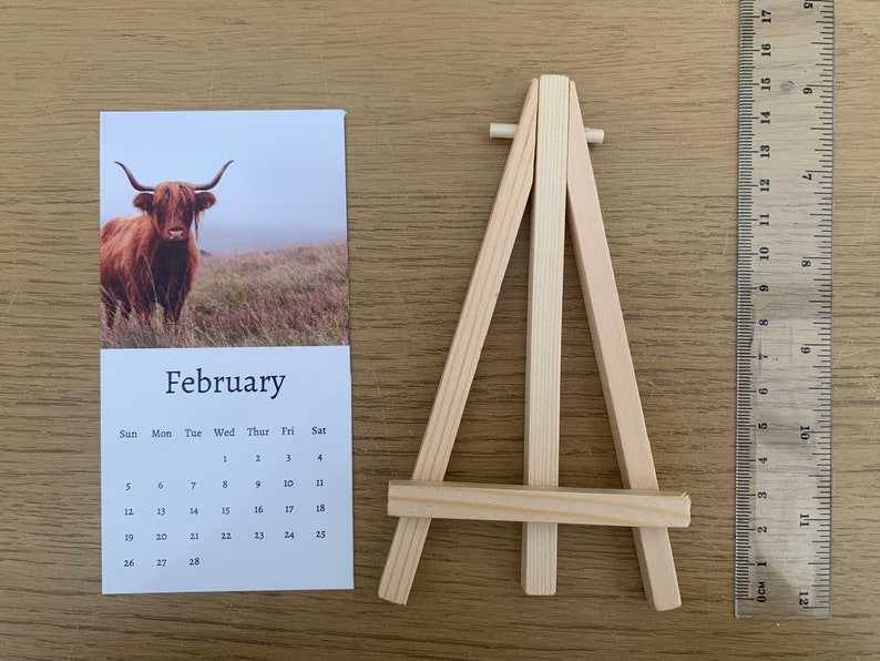 highland-cow-calendar-2024-mini-desk-calendar-highland-cow-etsy