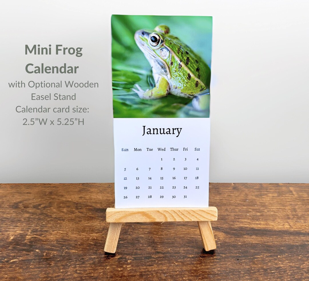 Frog Calendar 2025 Mini Desk Calendar, Frog Calendar 20252026