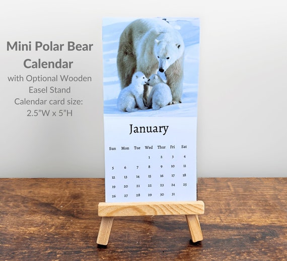 2025 Mini Desk Calendar | Tent Bear 2025 Mini Desk Calendar | Tent Bear
