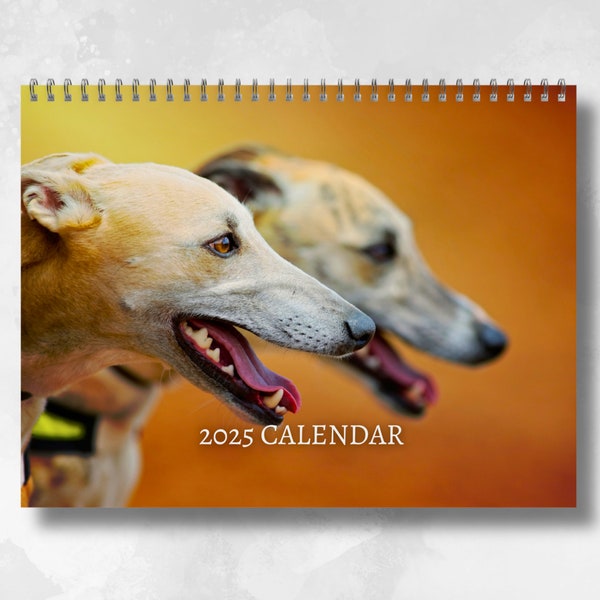 2025 Greyhound Calendar Etsy