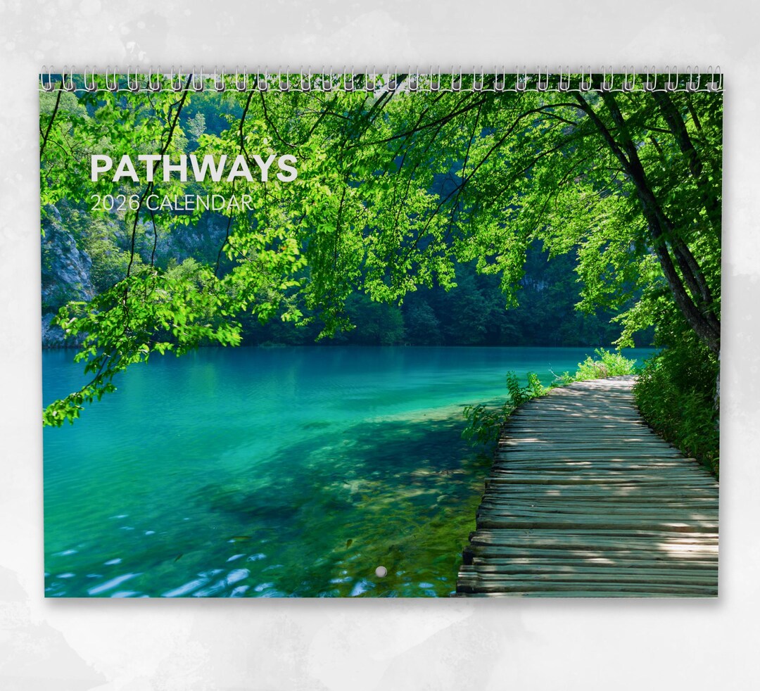Pathways Calendar 2026: Monthly Wall Calendar With Notes, Opens to A3 ...
