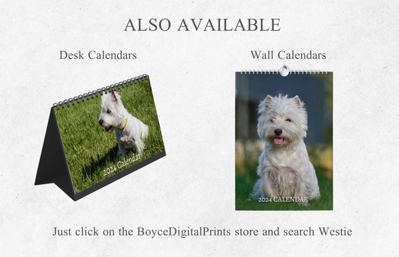 2025 Westie Calendar