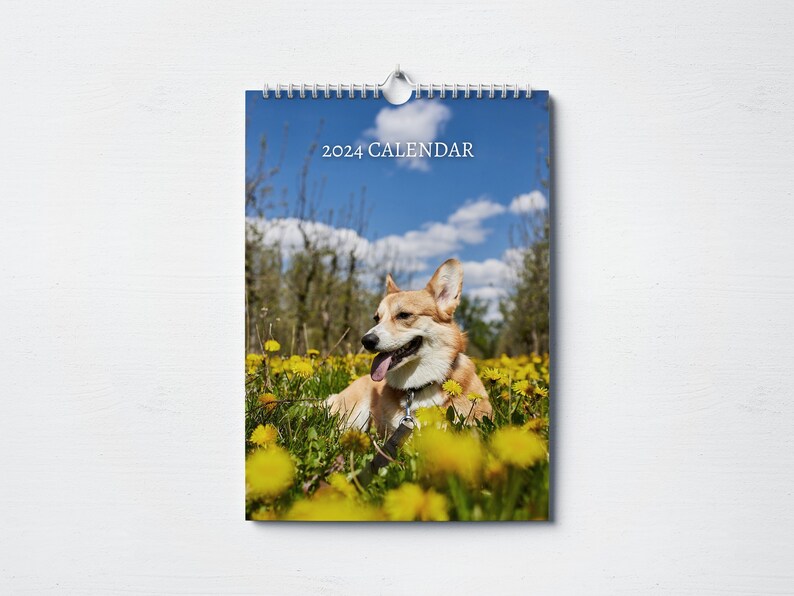 Calendar 2024 Monthly Wall Calendar A4 Size Hanging Etsy