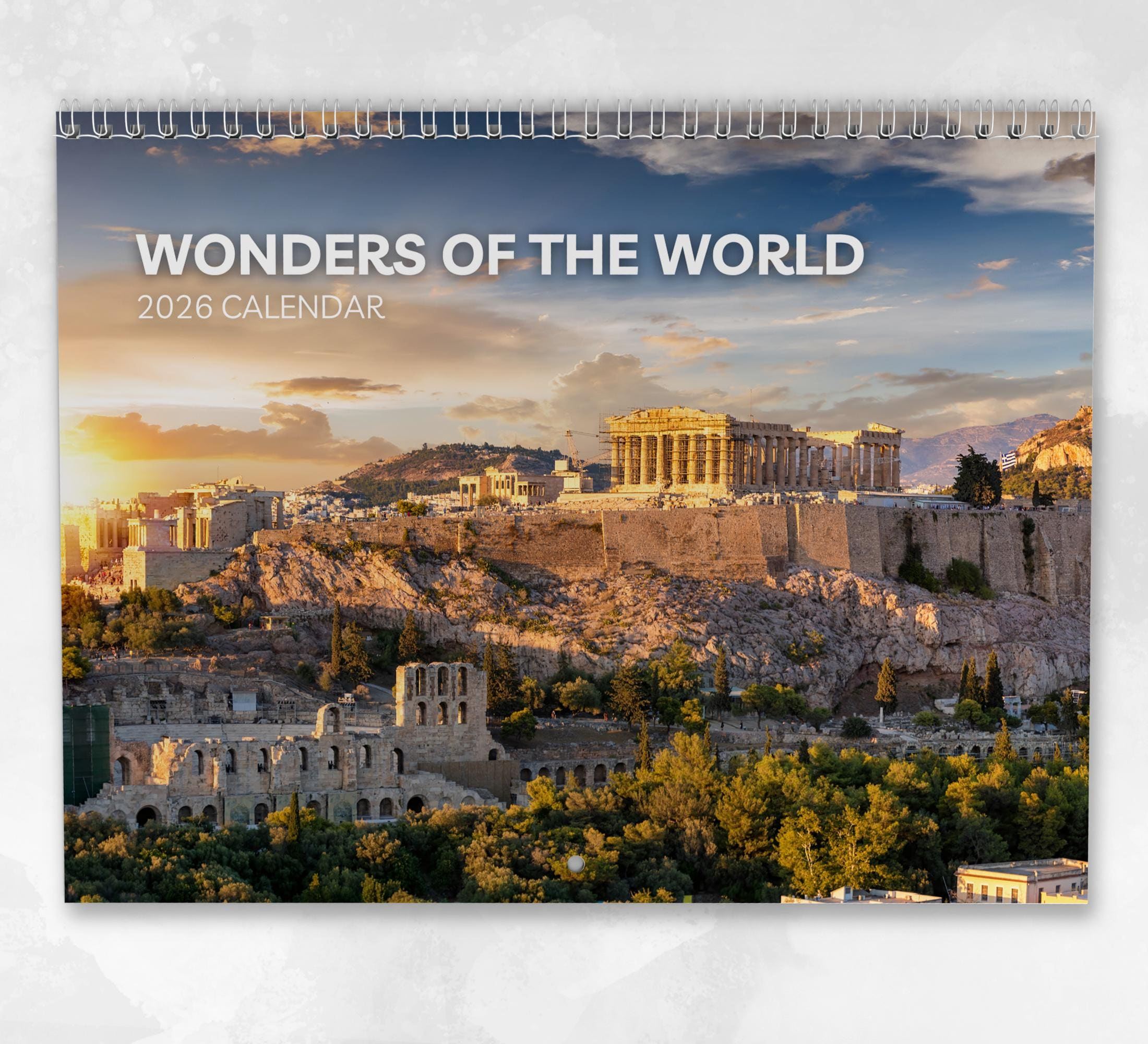 Wonders of the World Calendar 2026: Monthly Wall Calendar With