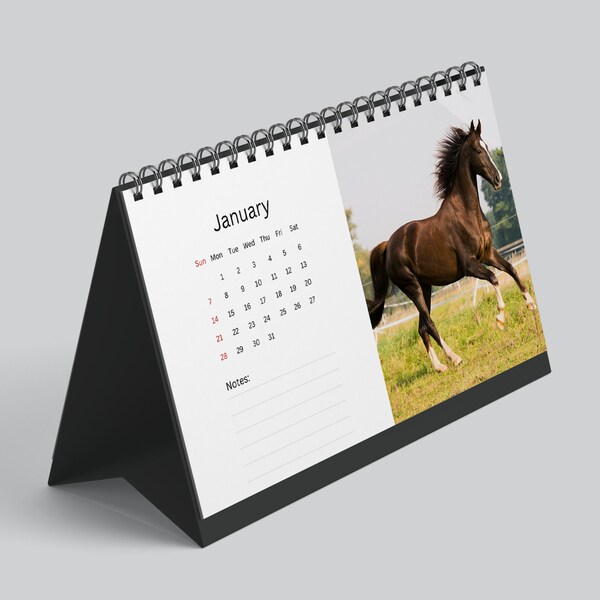 Mini Horse Calendar Etsy