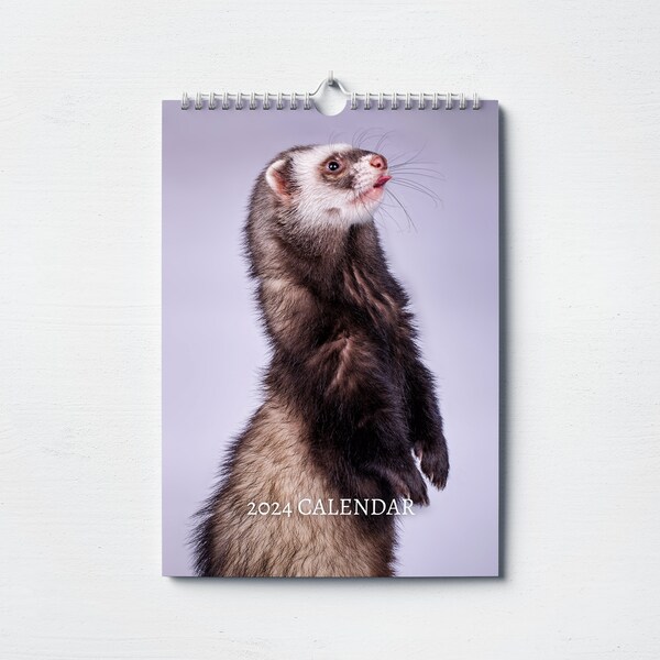 2024 Ferret Calendar Etsy