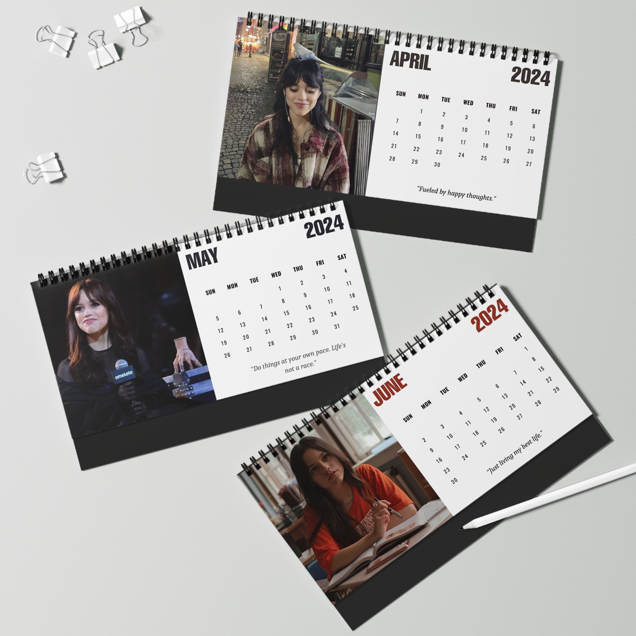 2025 Jenna Ortega Calendar Celebrity Calendar Christmas Gift 2025