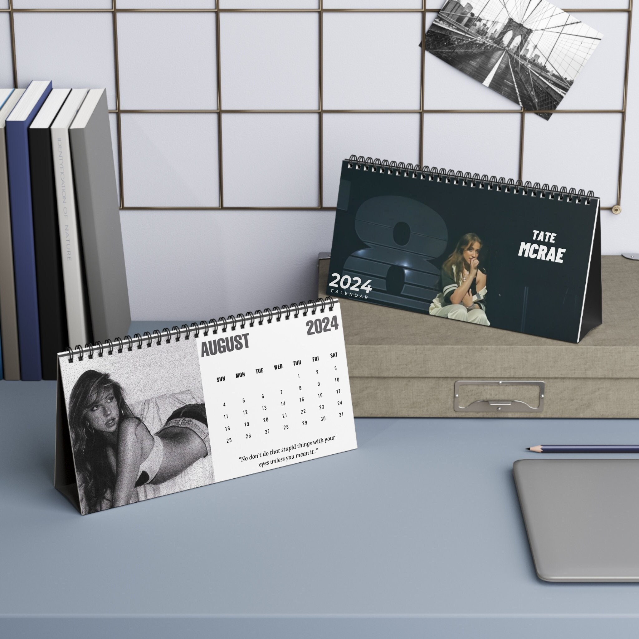 2025 Tate Mcrae Calendar Tate Mcrae Merch Pop Culture Desk Calendar