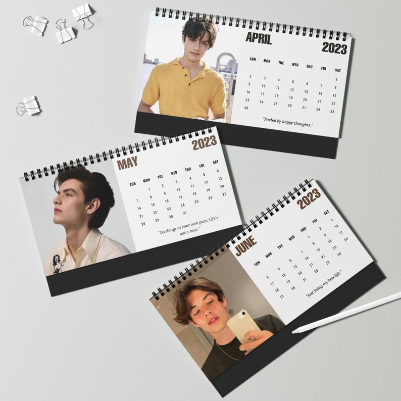 2023 Louis Partridge Calendar Celebrity Calendar Louis Etsy