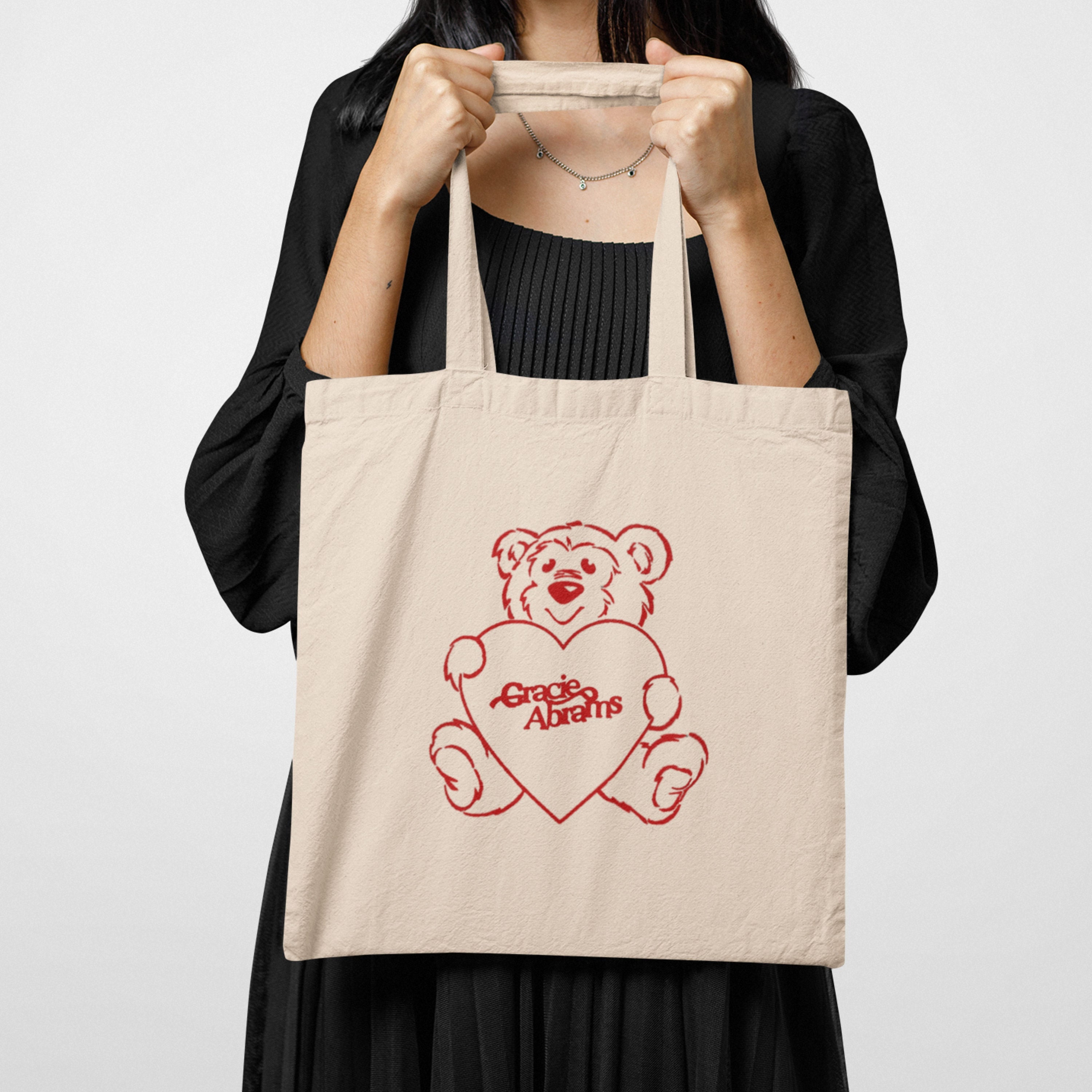 Gracie printed sales canvas tote bag